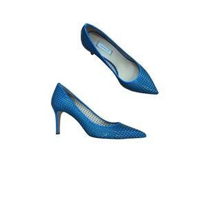 Semilla Made In Italy Leather Patent Blue Pumps